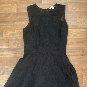 Banana Republic Black Lace Sleeveless Dress with Zipper Size 2